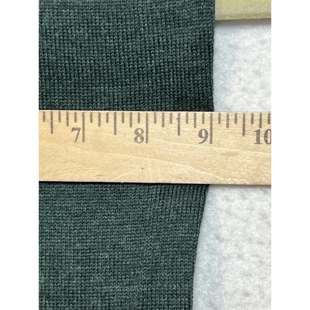 Eurkea Dark‎ Green 100% Wool Fine Knit Rectangular Scarf One Size